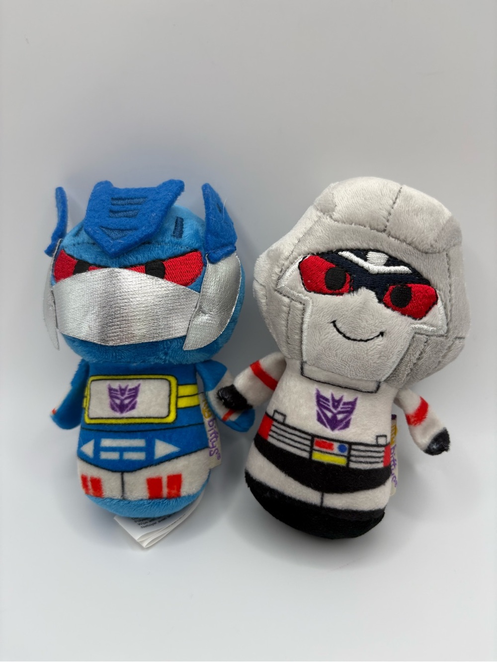 2017 Lot Of Two Hallmark Itty Bittys Transformers Plush Soundwave Megatron 4.5”